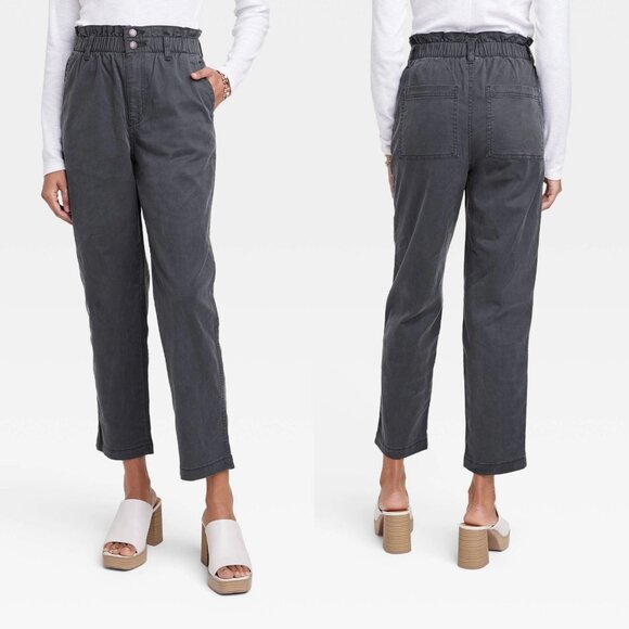 Size 00 - Womens Super-High Rise Taper Jeans - Universal Thread - Very Dark Gray - Picture 1 of 6